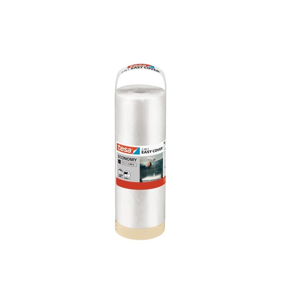 TESA - Film de protection Film de peinture  Recharge Easy Cover Economy 33m x 1.4m