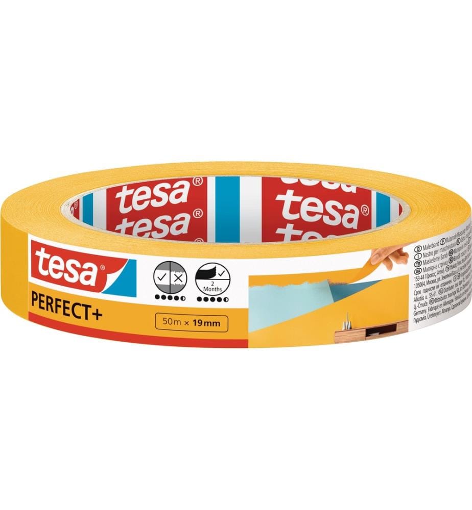 TESA - Ruban de peintre Ruban de peinture  Ruban de masquage Perfect+ 50m x 19 mm