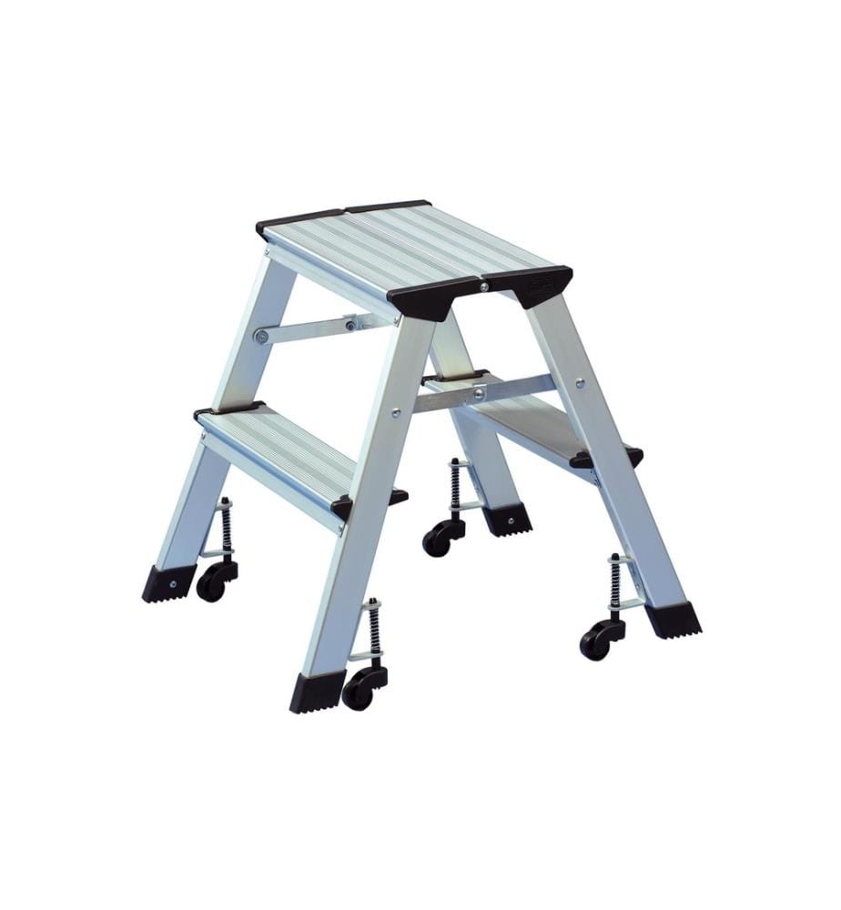 WEDO - Escabeau avec roulettes, 2 marches
