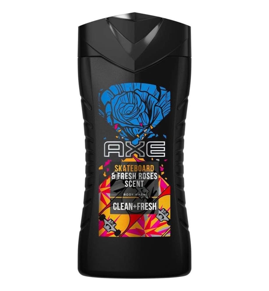 12x Gel Douche Skateboard & Fresh Roses - 250 ml