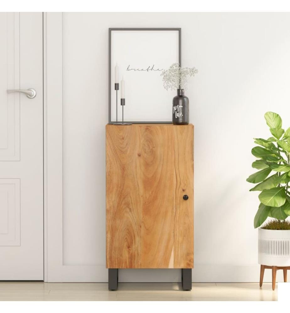 Buffet avec porte 40x31x75 cm bois massif d'acacia