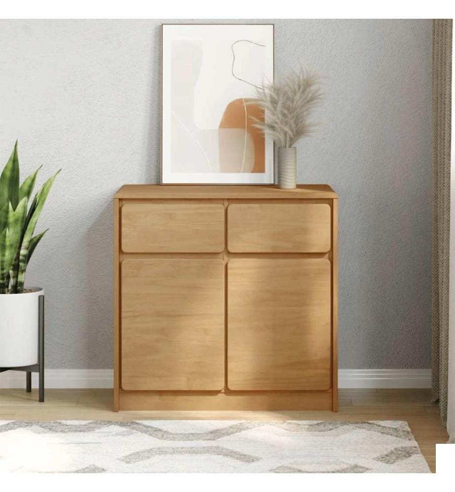 Buffet SAUDA chêne 80x43x75,5 cm bois massif de pin