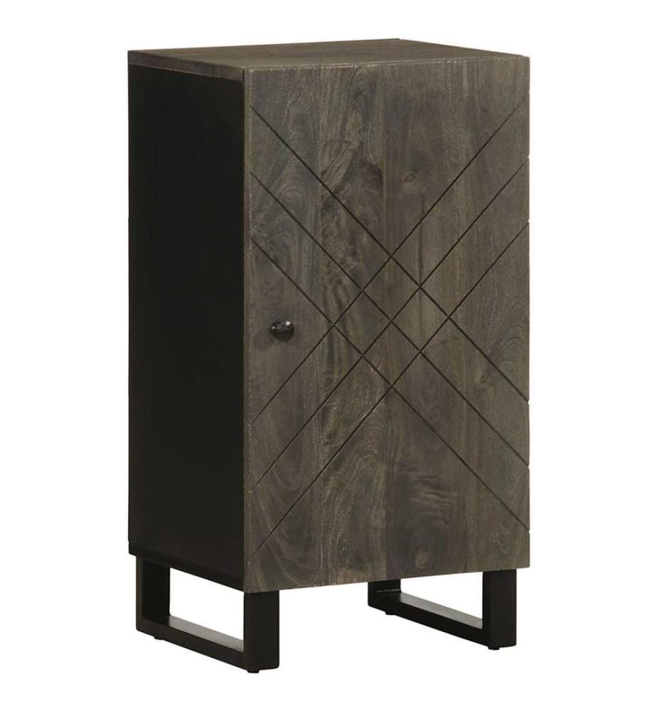 Buffet noir 40x33x75 cm bois massif de manguier