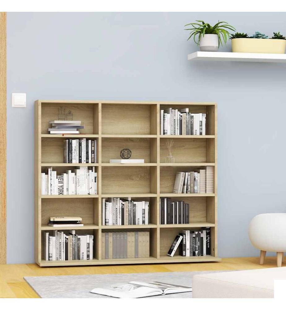 Armoire à CD Chêne sonoma 100x23x89,5 cm Bois dingénierie