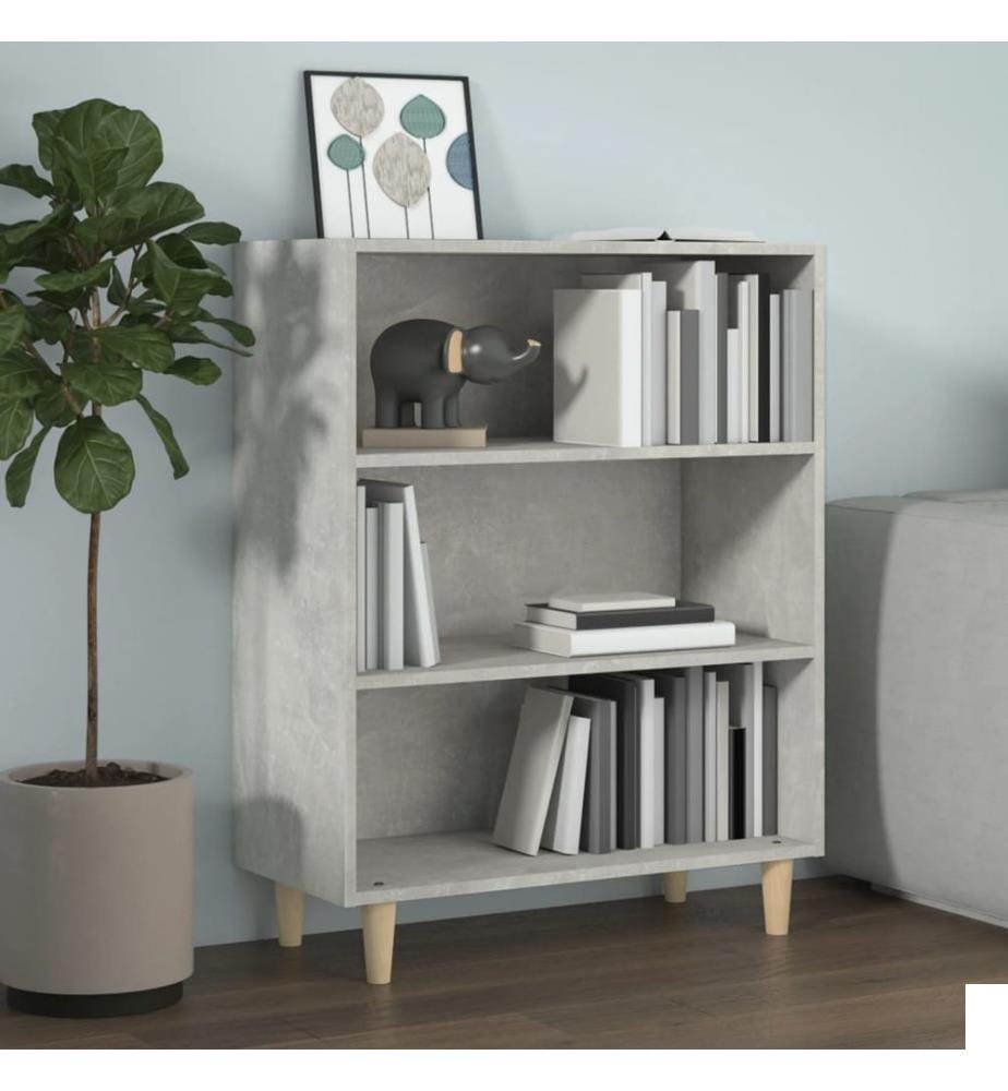Buffet Gris béton 69,5x32,5x90 cm Bois d'ingénierie