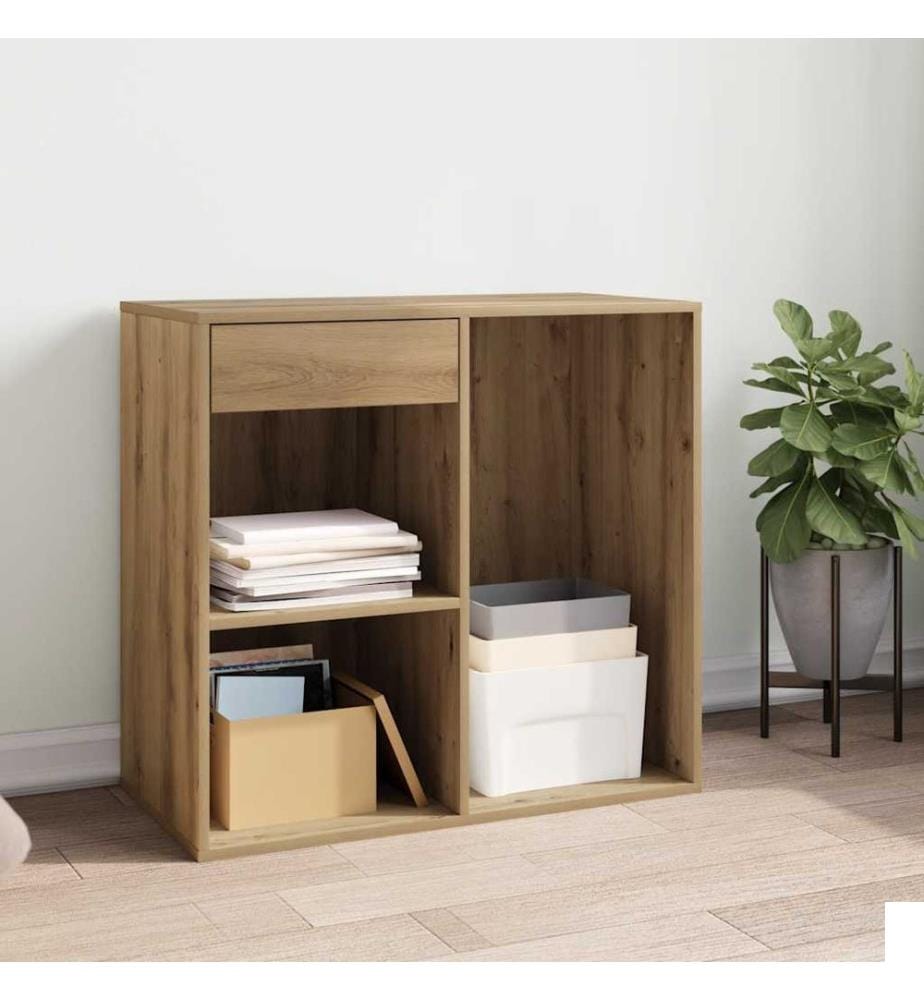 Armoire cosmétique chêne artisanal 80x40x75cm Bois d'ingénierie