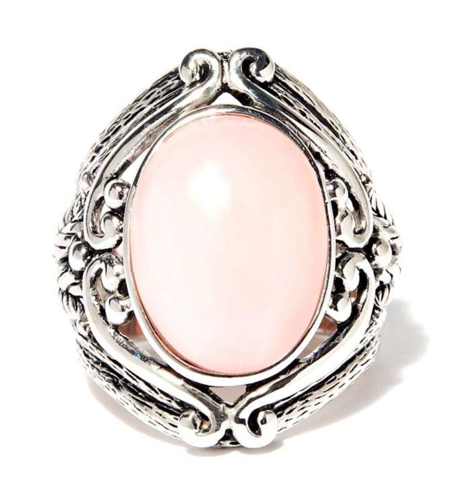Bague Itzcuintli Pink Opale - Argenté