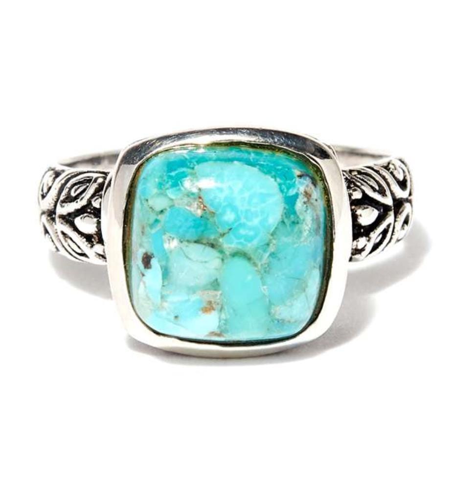 Bague Xpuchiná Turquoise - Argenté