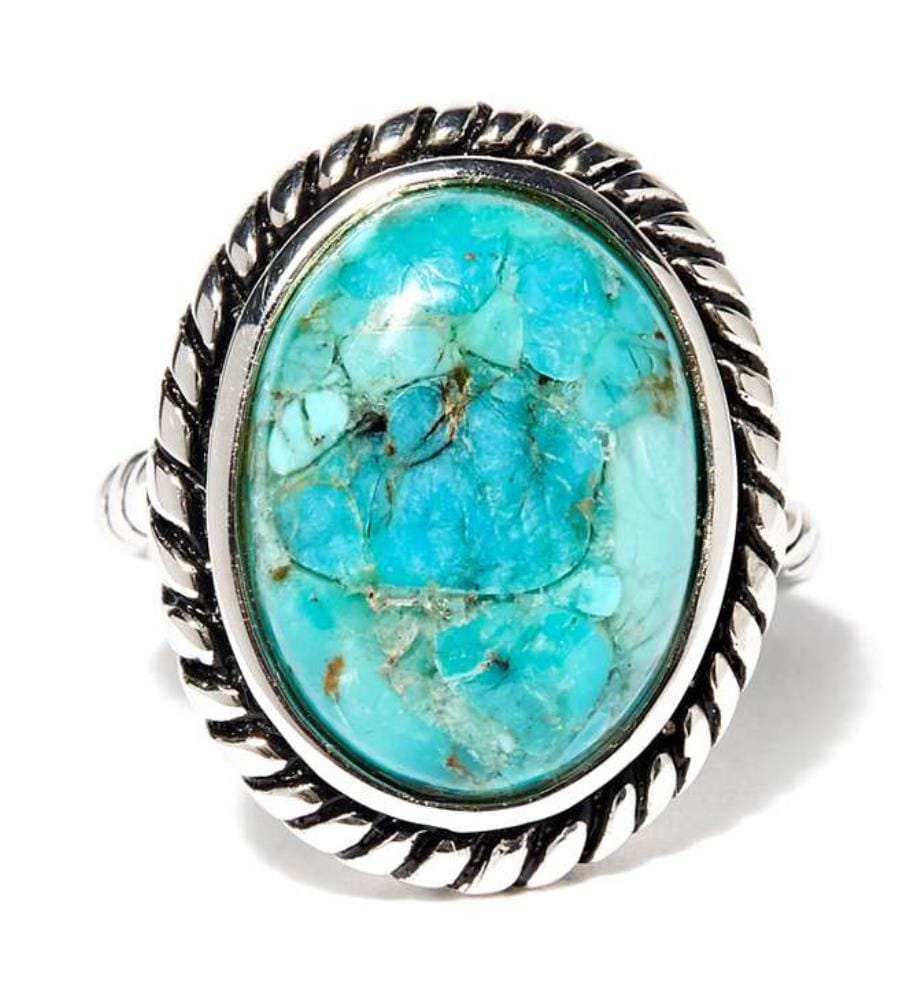 Bague Puxni Turquoise - Argenté