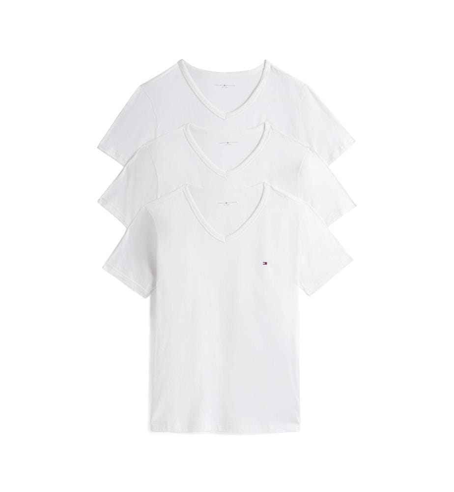 Lot de 3 T-shirts col V manches courtes - Blanc