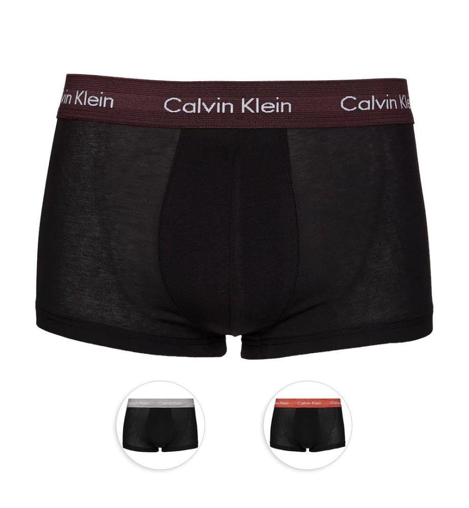 Pack de 3 Boxers Low Rise Trunks Cotton Stretch