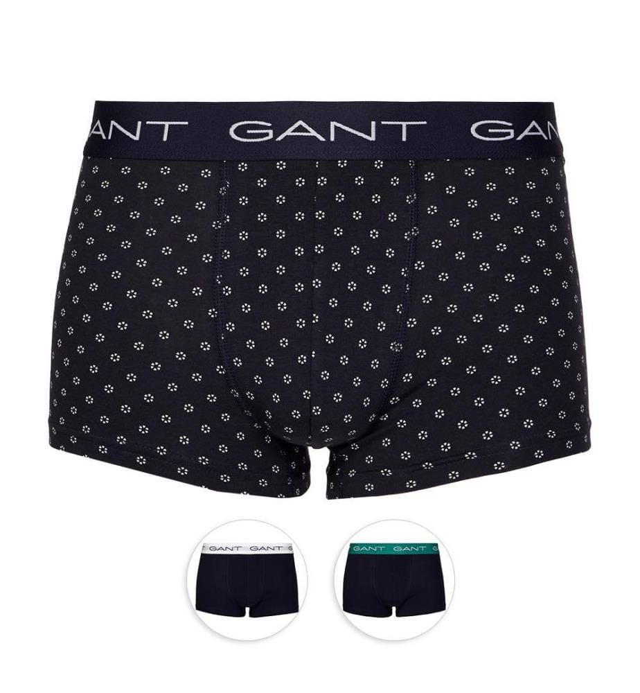 Pack de 3 Boxers Micro Print - Evening Blue