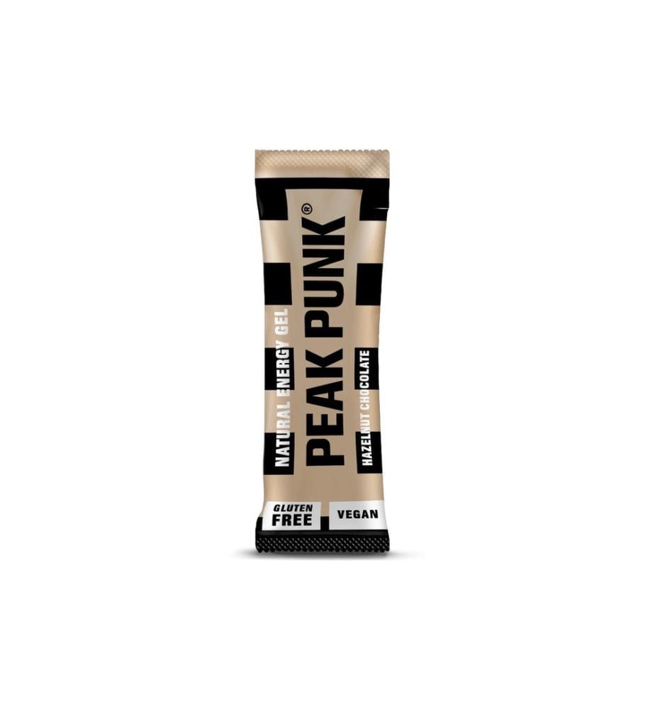 PEAK PUNK - Natural Energy Gel Chocolat aux noisettes, 12 x 25 g