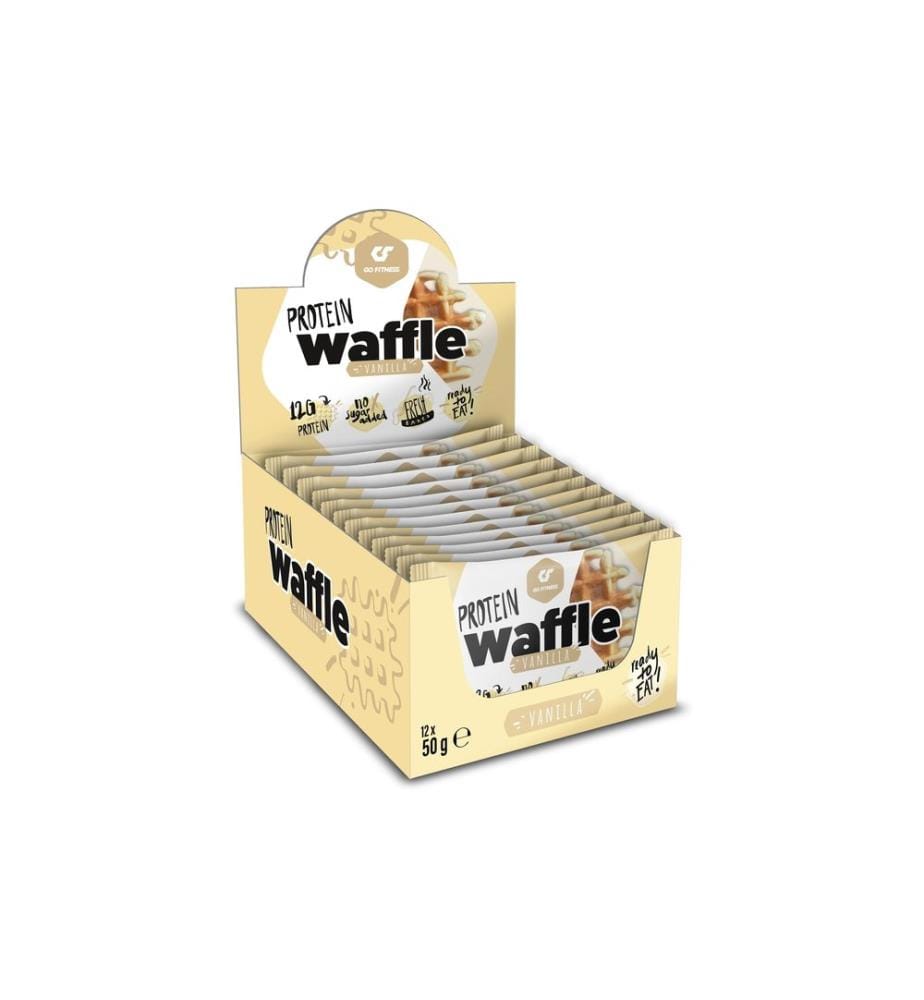 Go Fitness - Nutrition Protein Waffle Box 12 x 50 g, Vanille