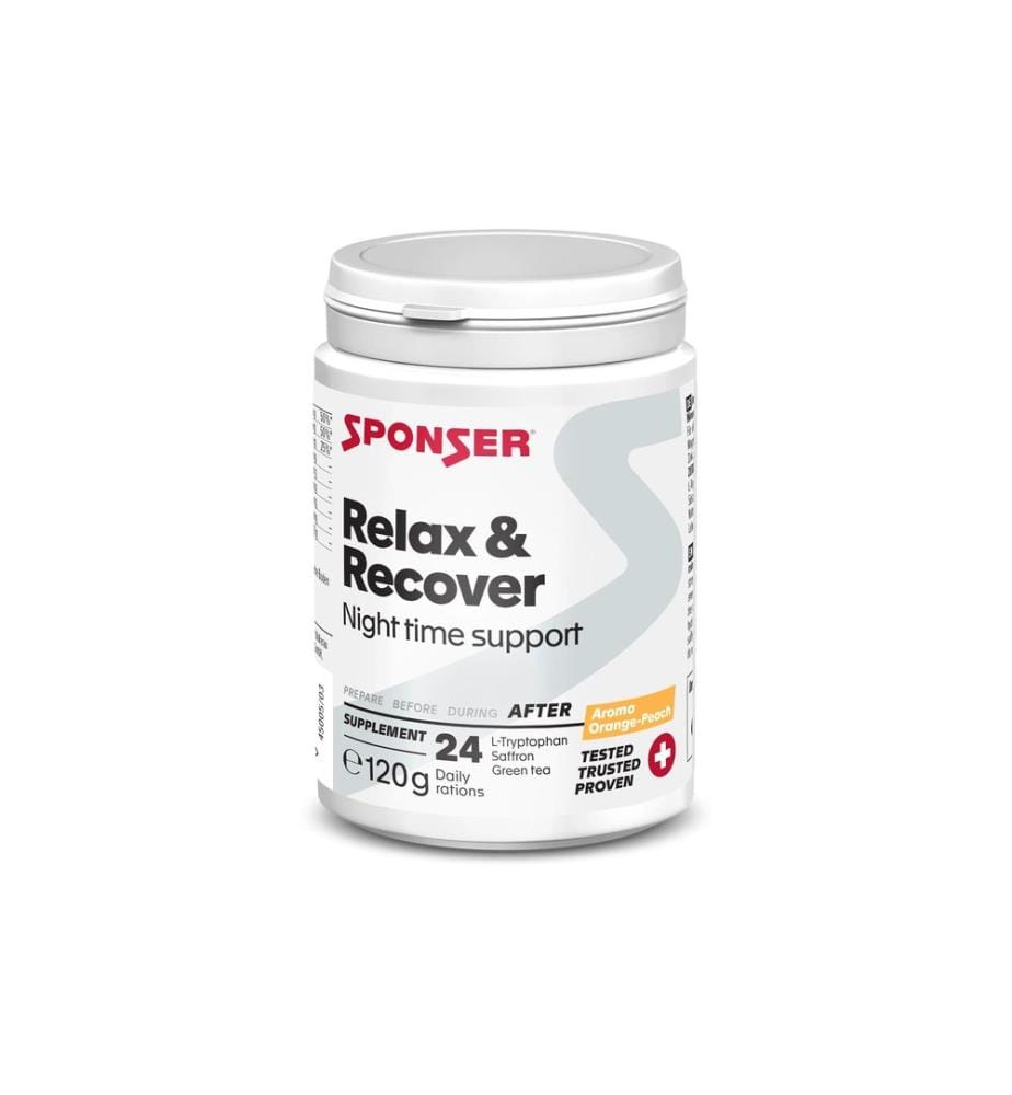 Sponser Poudre Relax & Recover Orange/Pêche 120 g