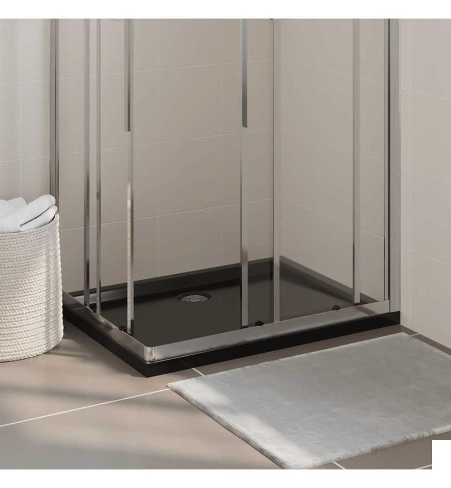Receveur de douche rectangulaire ABS Noir 70x90 cm