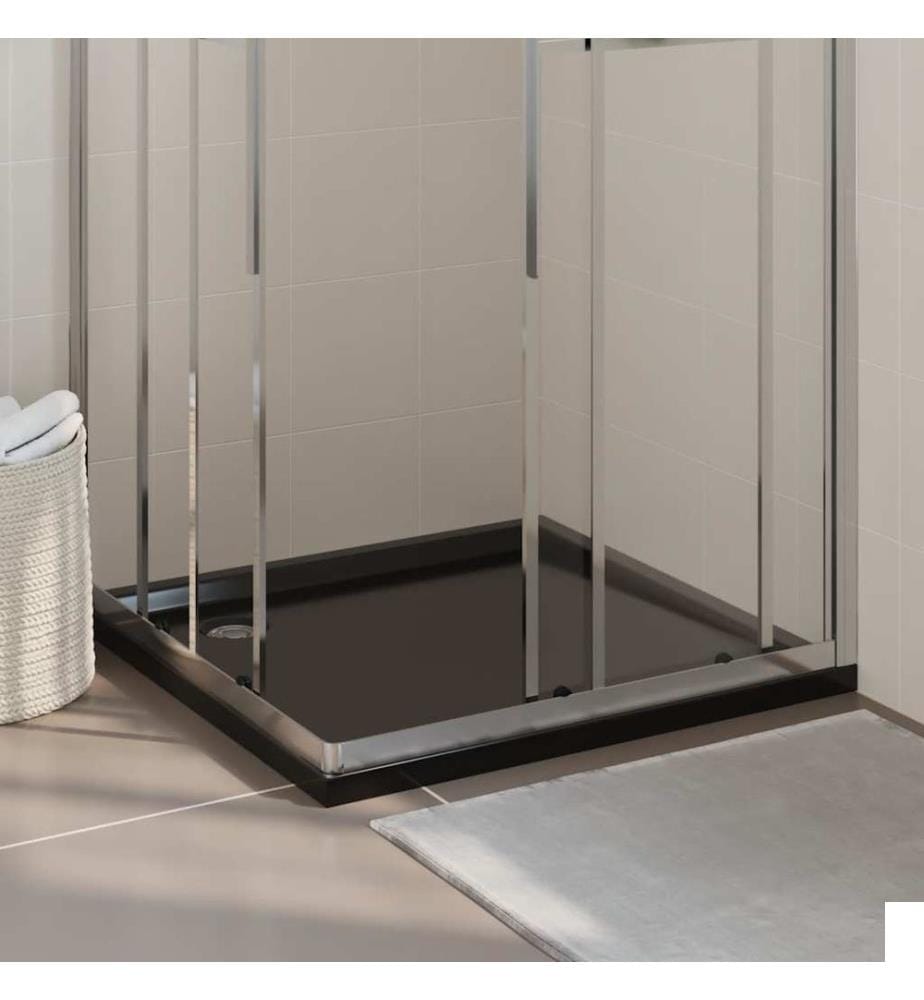 Receveur de douche carré ABS Noir 90x90 cm