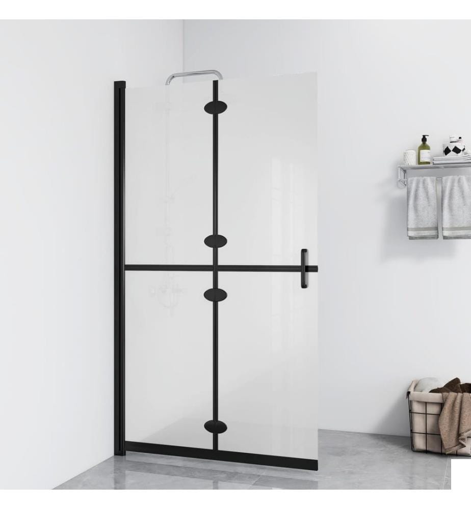 Paroi de douche pliable Verre ESG dépoli 110x190 cm