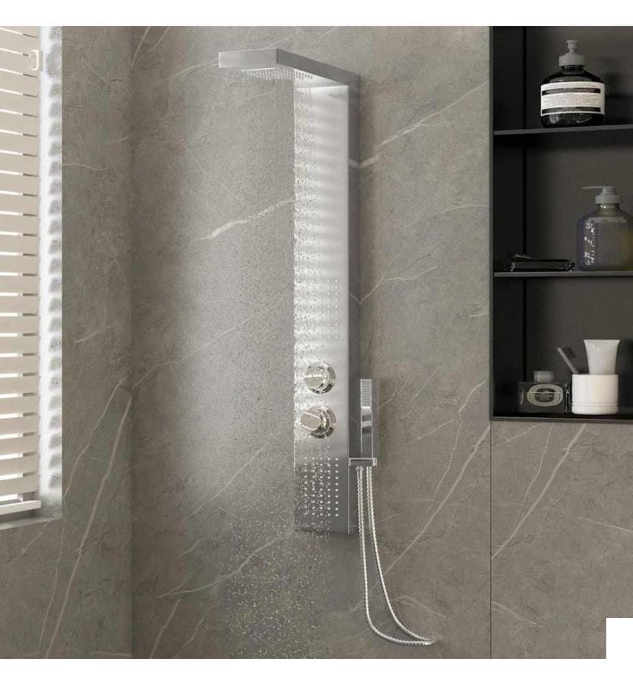 Système de panneau de douche Acier inoxydable Carré
