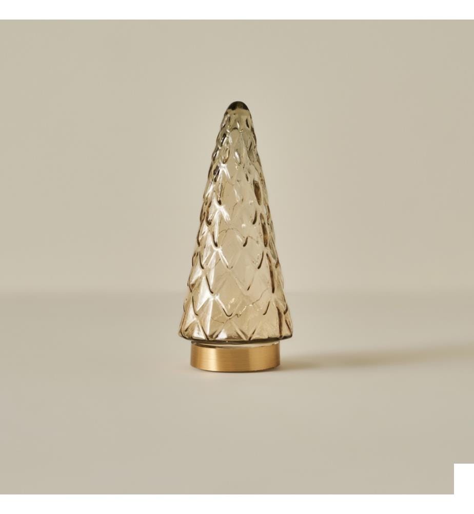 Éclairage LED Pine Tree 10,5x10,5x2,4 cm - Or