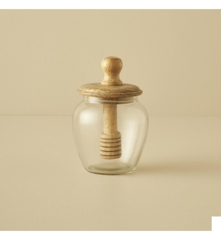 Pot à miel en verre Eden 600 ml (10x15 cm) - Naturel