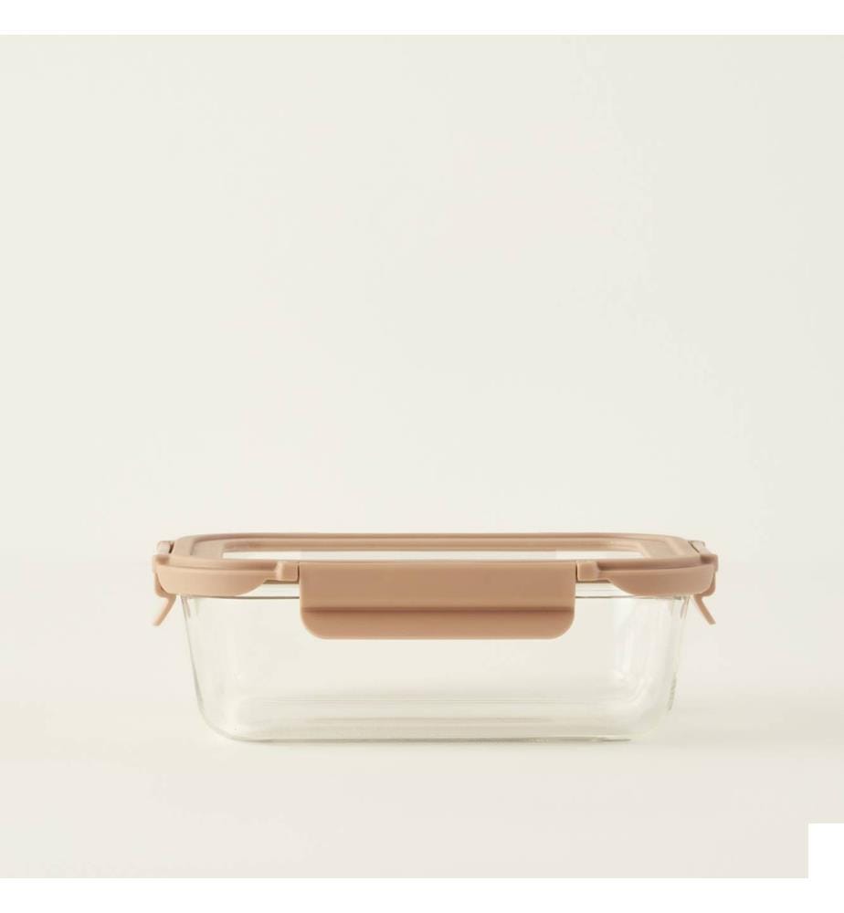 Récipient en verre Terra 1050 cc - Beige