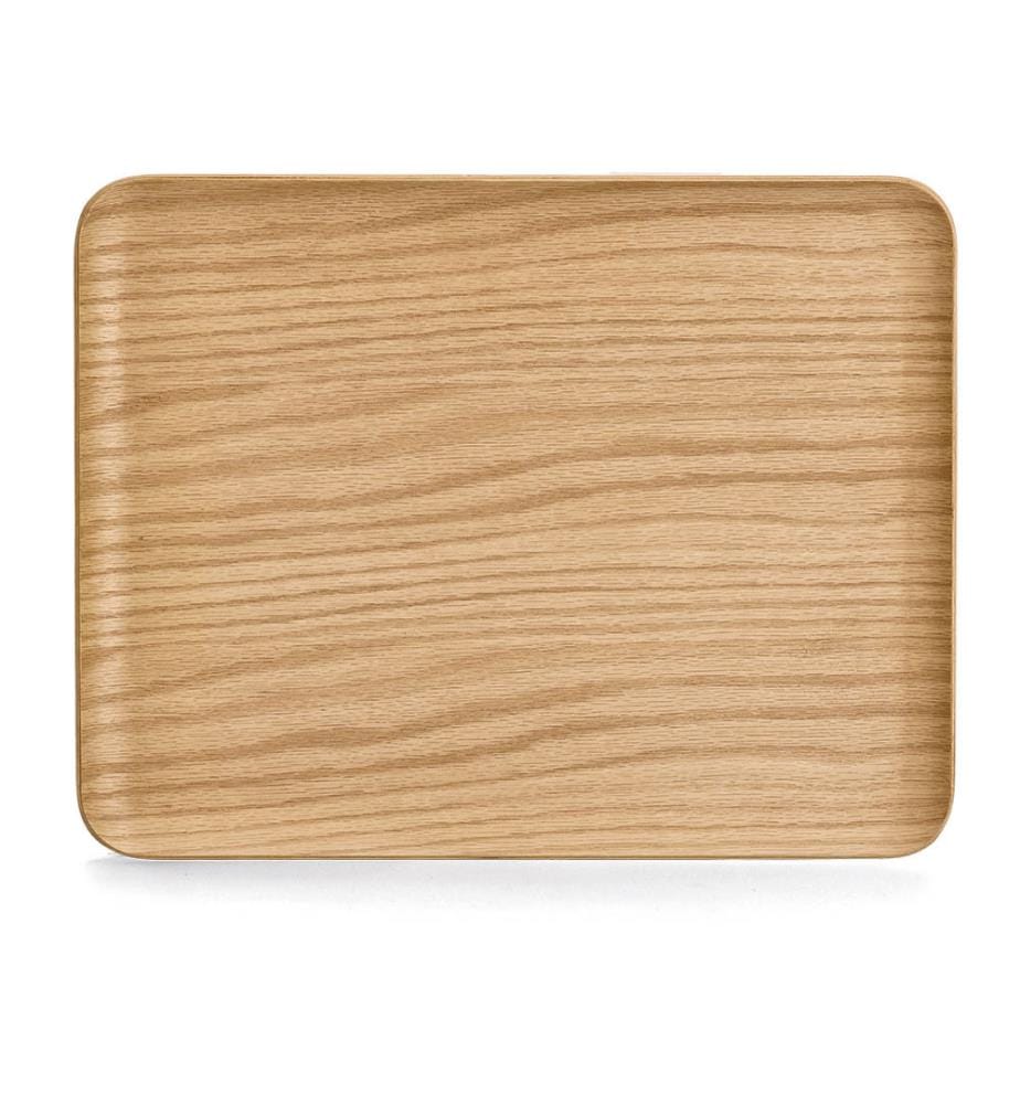 Plateau de service, bois/placage chêne - marron