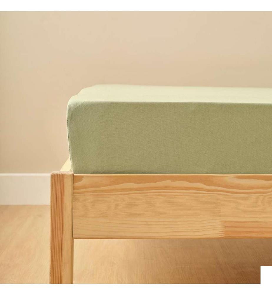 Drap élastiqué Basic King Size - Misty Green