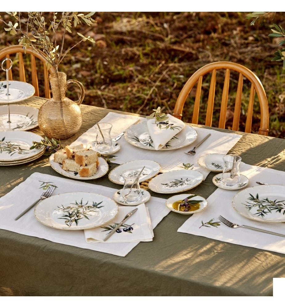 Olive Set petit-déjeuner 26 pièces - Vert