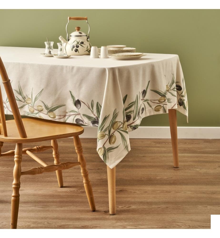 Nappe Olive 150x250 cm - Crème