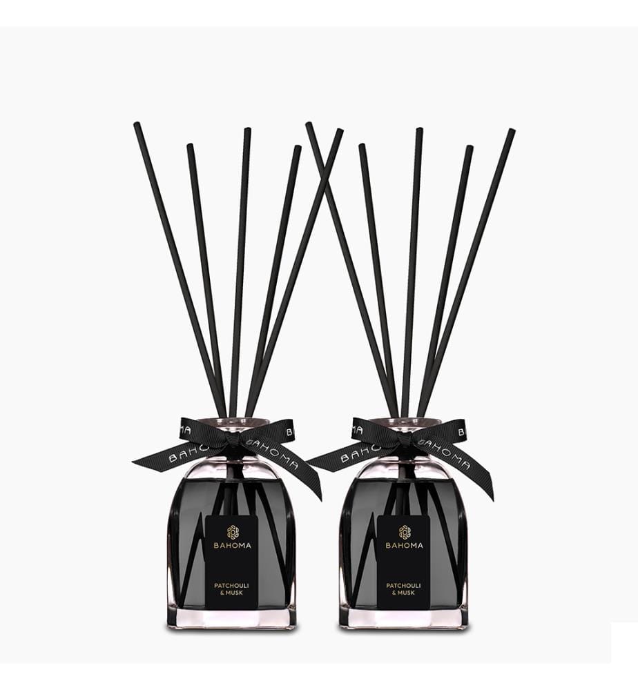 Set 2 x 100ml Diffuseur octogonal dans un coffret cadeau - Patchouli & Musc