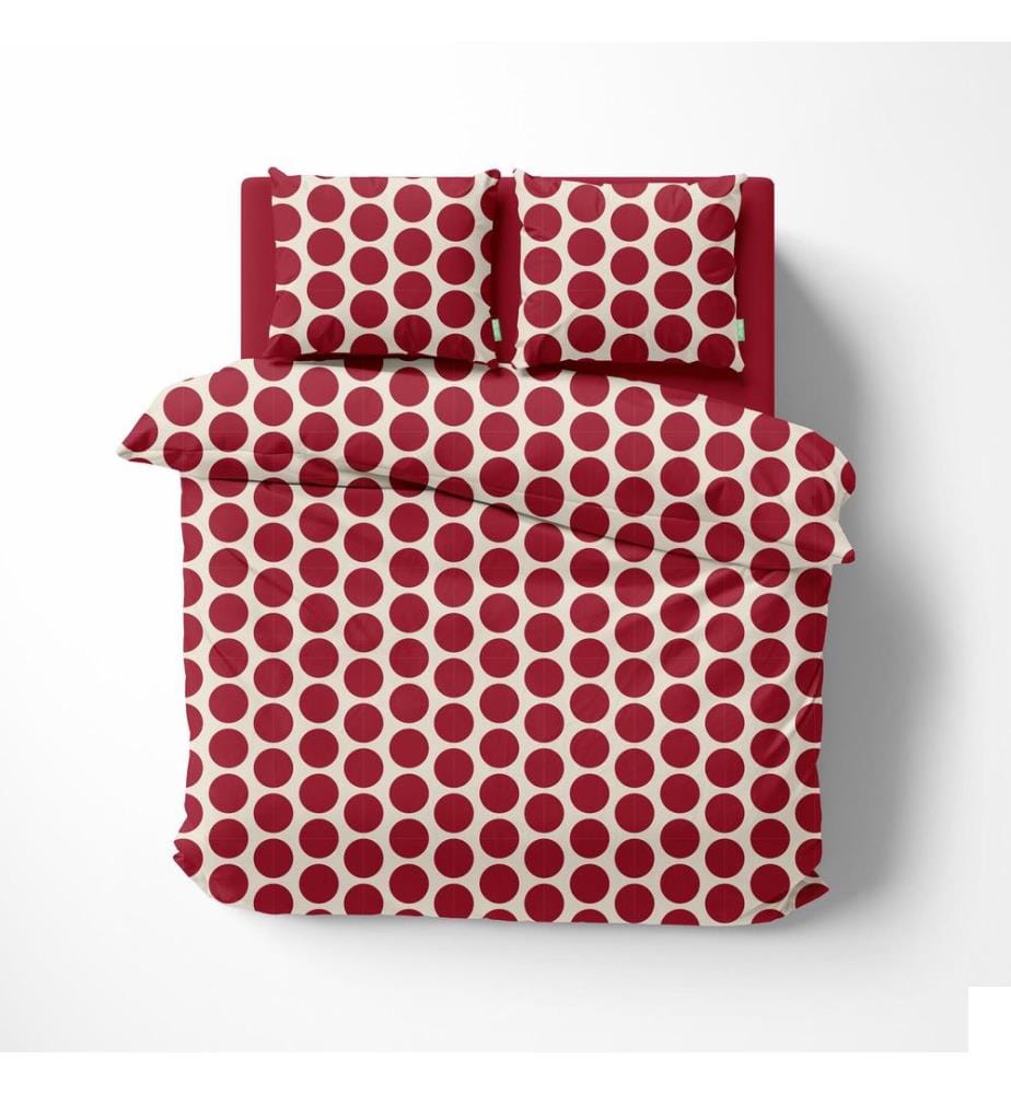 Set 4 Pieces Double Duvet Cover : Housse de couette (220x220cm avec rabat de 30cm) + Drap-housse (160x200 avec rabat de 30cm) + 2 oreillers (50x80cm) 100% coton 18
