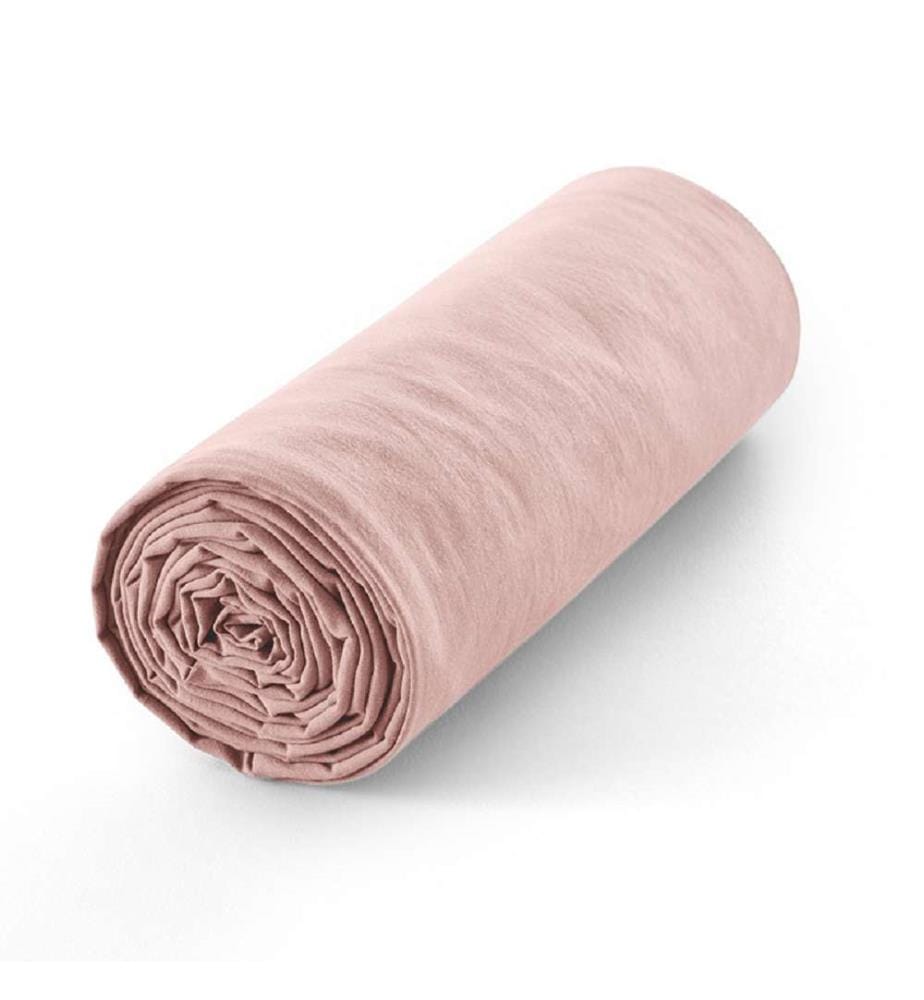 Drap housse 160 x 200 cm - Rose Dragée