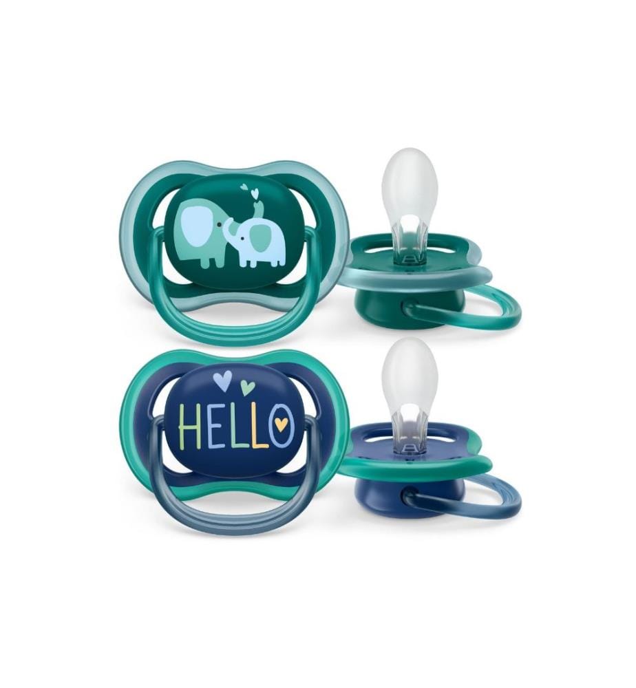 PHILIPS AVENT - Tétines ultra air 18+ mois Eléphants/Hello