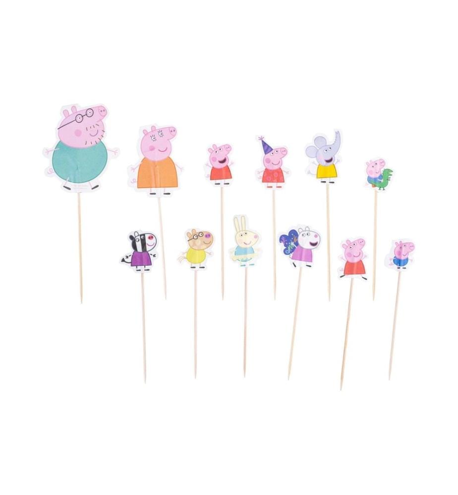 Dr.Oetker Topper gâteau Peppa Pig 24 pièces, Multicolore