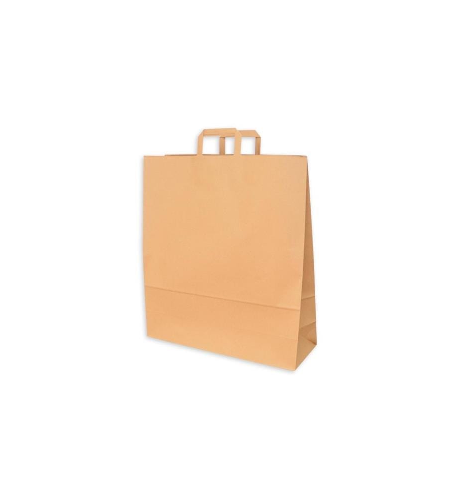 ELCO Sac cadeau avec poignées plates 45 x 15 x 49 cm 50 pièces, Marron
