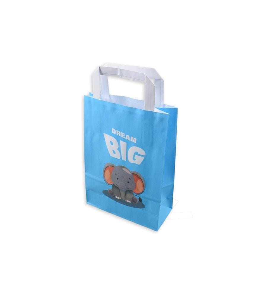 Sac cadeau ELCO Color Animal Éléphant 18 x 8 x 26 cm, 50 pièces