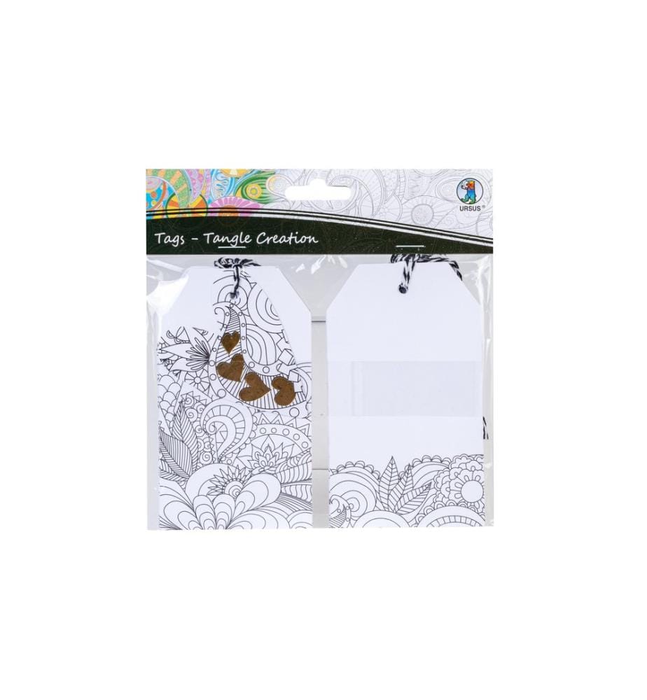 URSUS Étiquettes cadeaux Cur 7 x 12 cm, 10 pièces