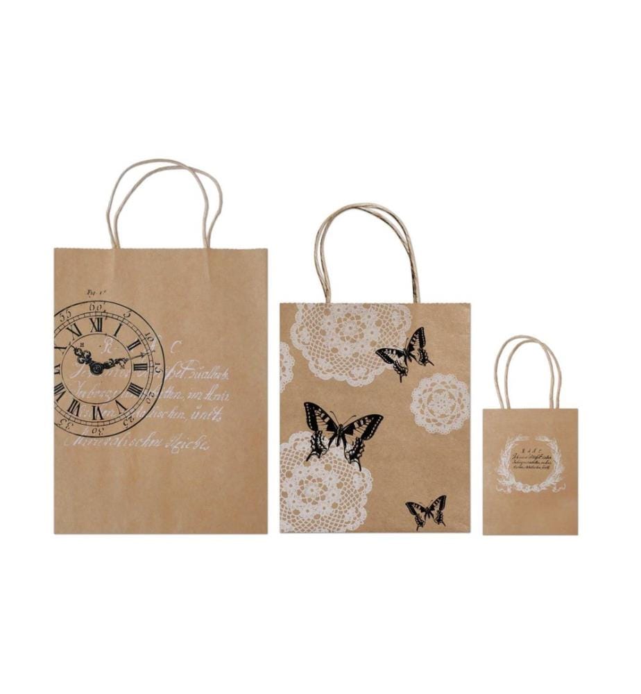Sac cadeau URSUS 3 pièces, marron