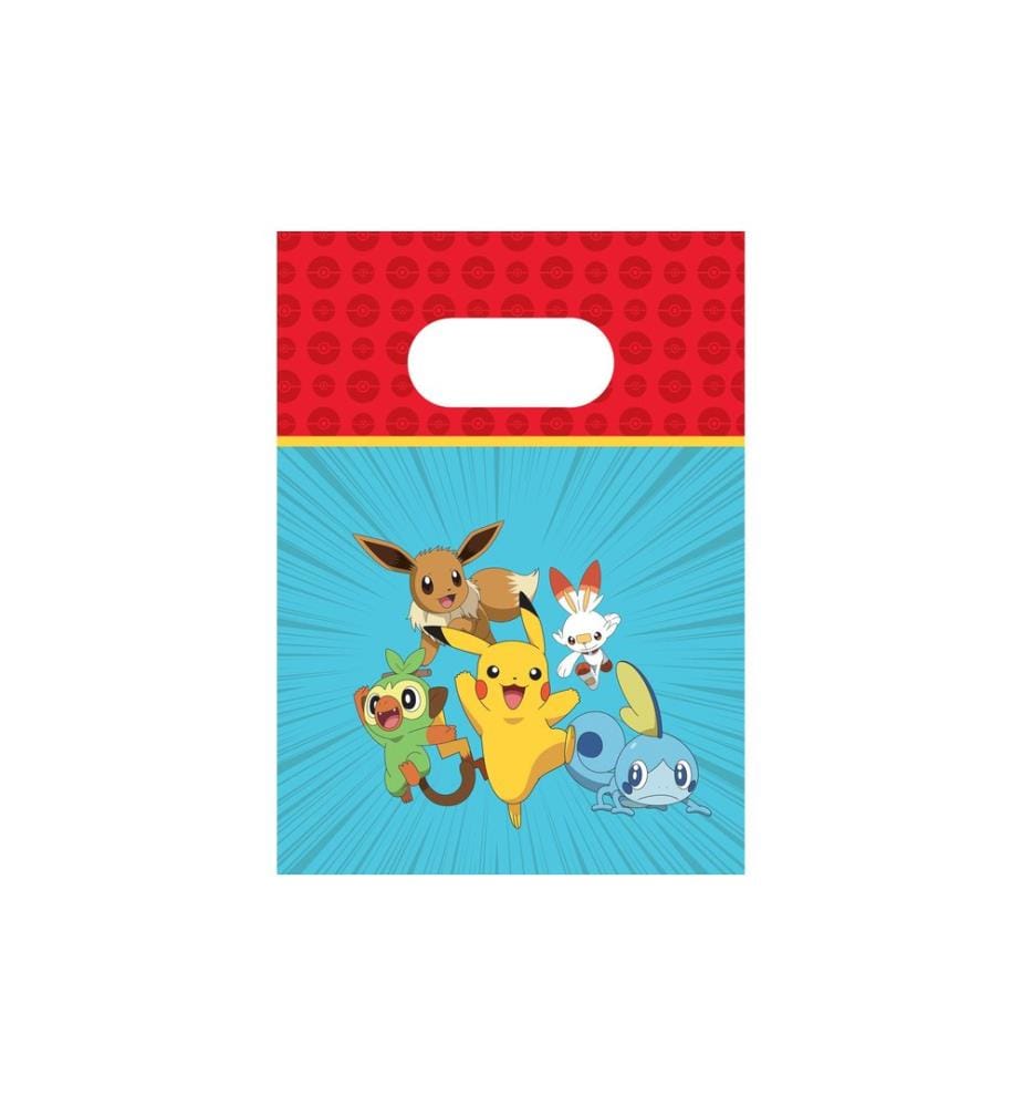 We fiesta sac cadeau Pokemon 4 pièces, multicolore