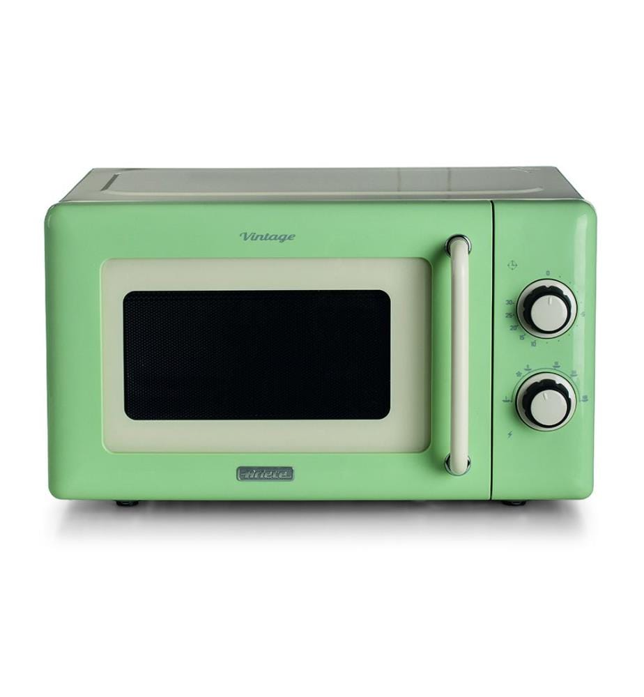 Micro-Ondes 20 L, Design Vintage, 5 Niveaux de Puissance, 800 W - Vert