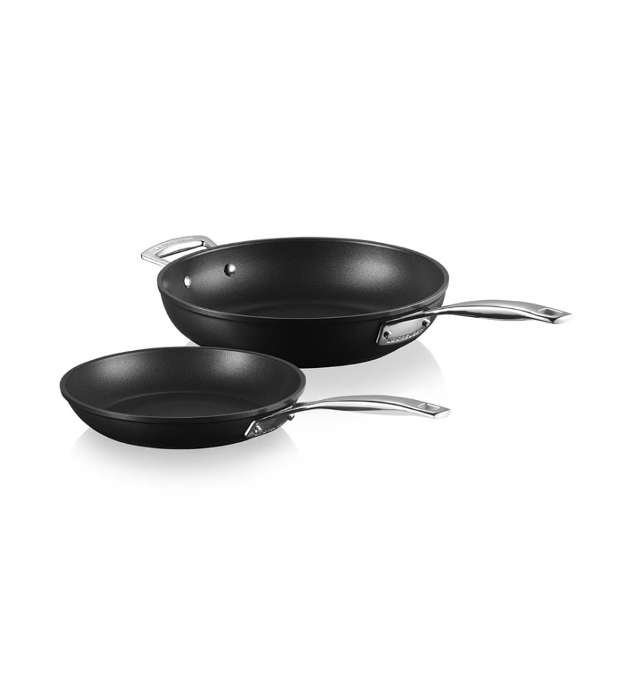 Lot de 2 poêles antiadhésives 24/28 cm