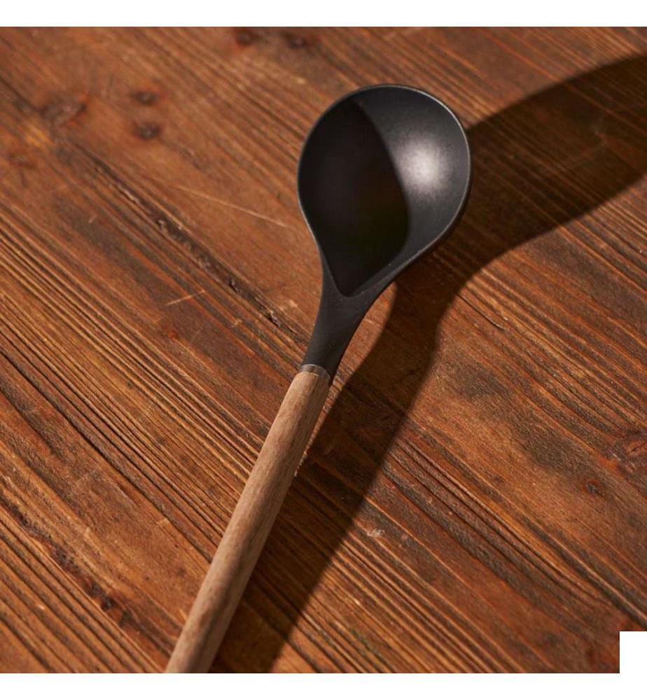 Louche à soupe Golby 32,5x7,5 cm - Noir