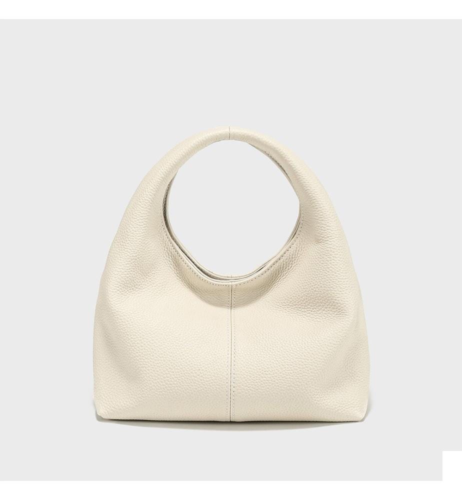 Sac hobo en cuir premium - Ivoire