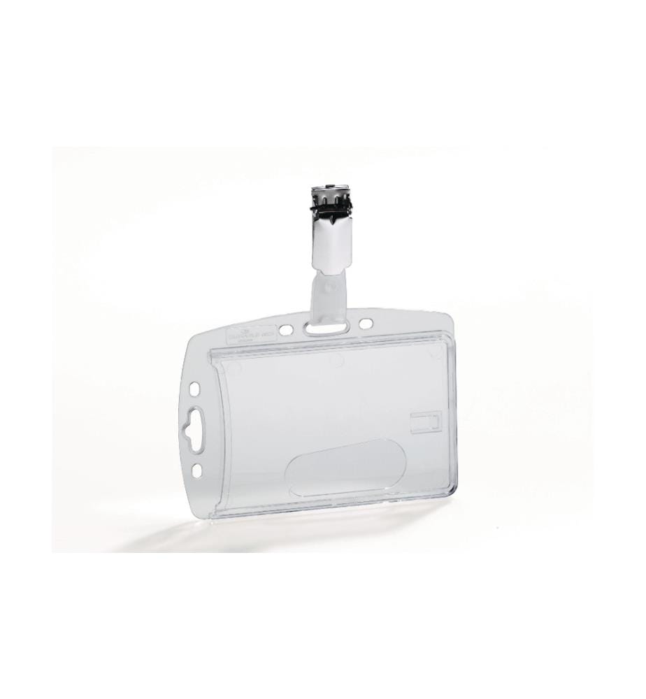 DURABLE - Porte-carte Boîte rigide avec clip pour 1 carte d'identité, 25 pièces