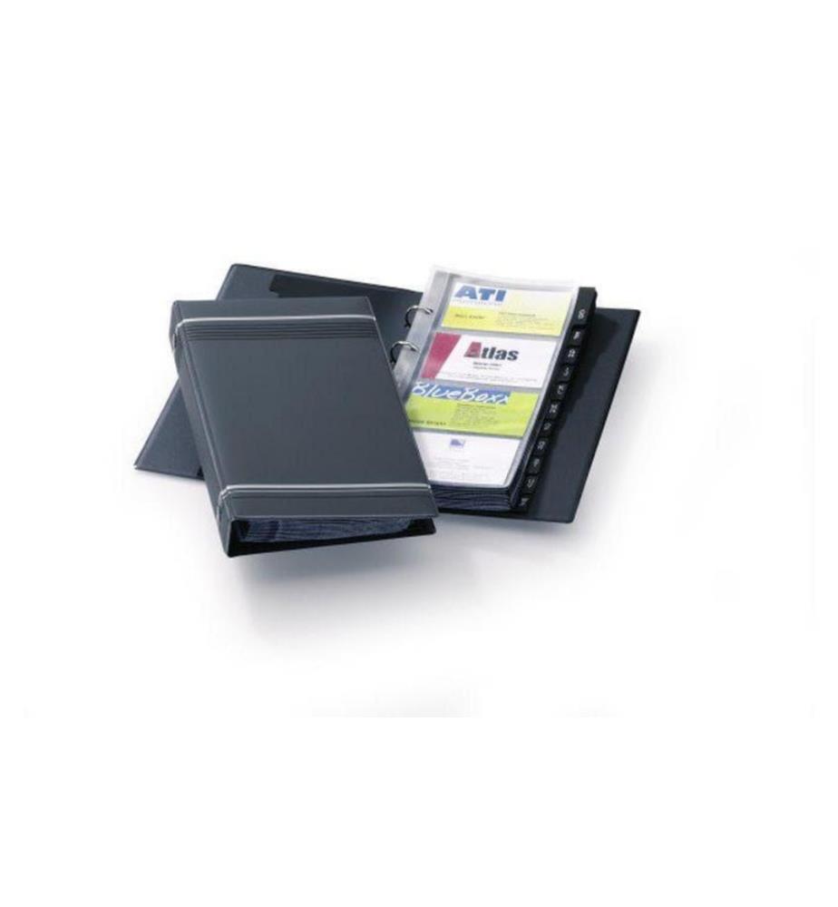 DURABLE - Classeur de cartes de visite Visifix pour 200 cartes de visite, anthracite