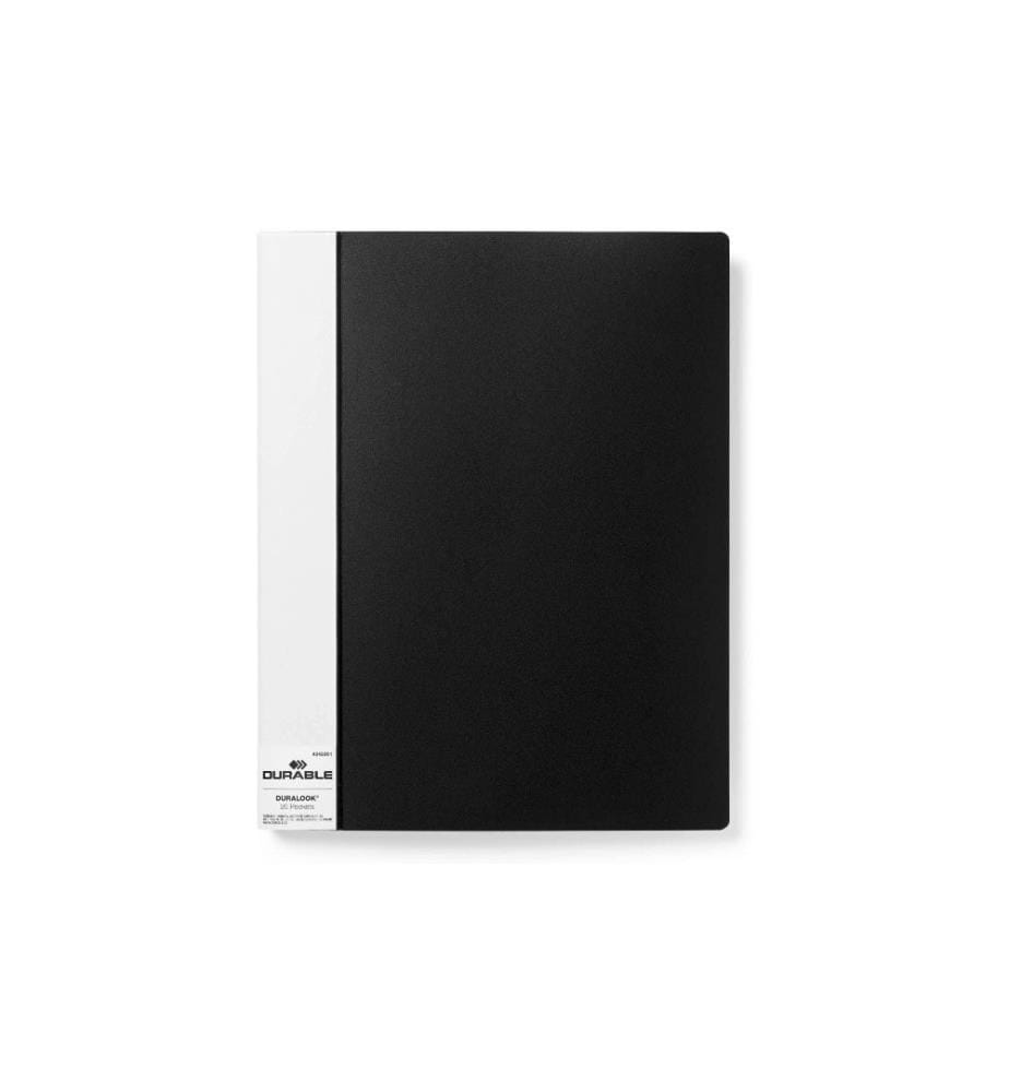 DURABLE - Chemises de présentation Duralook A4 Noir, 20 enveloppes