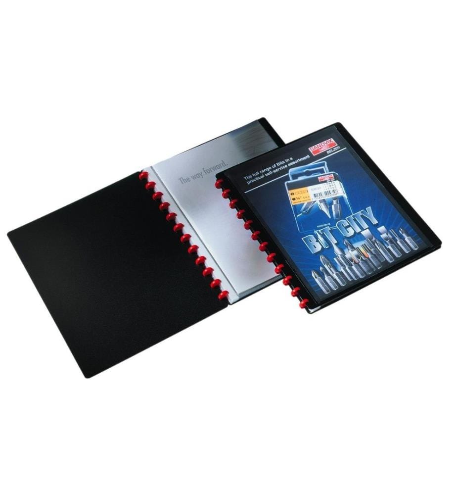 DURABLE - Chemises de présentation Duralook Easy Plus A4 Noir/Transparent