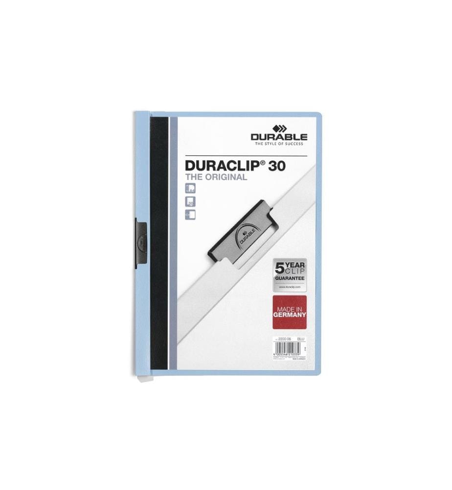 DURABLE - Chemises à clip Duraclip 30 Bleu
