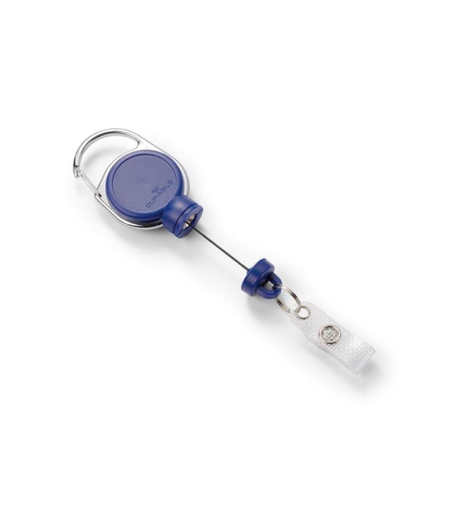 DURABLE - Porte-carte Jojo Extra Strong avec clip, Bleu foncé